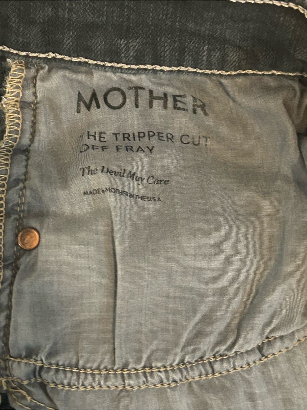 Mother Jeans Tripper Cutoff Fray Denim Shorts 30 - Picture 4 of 6
